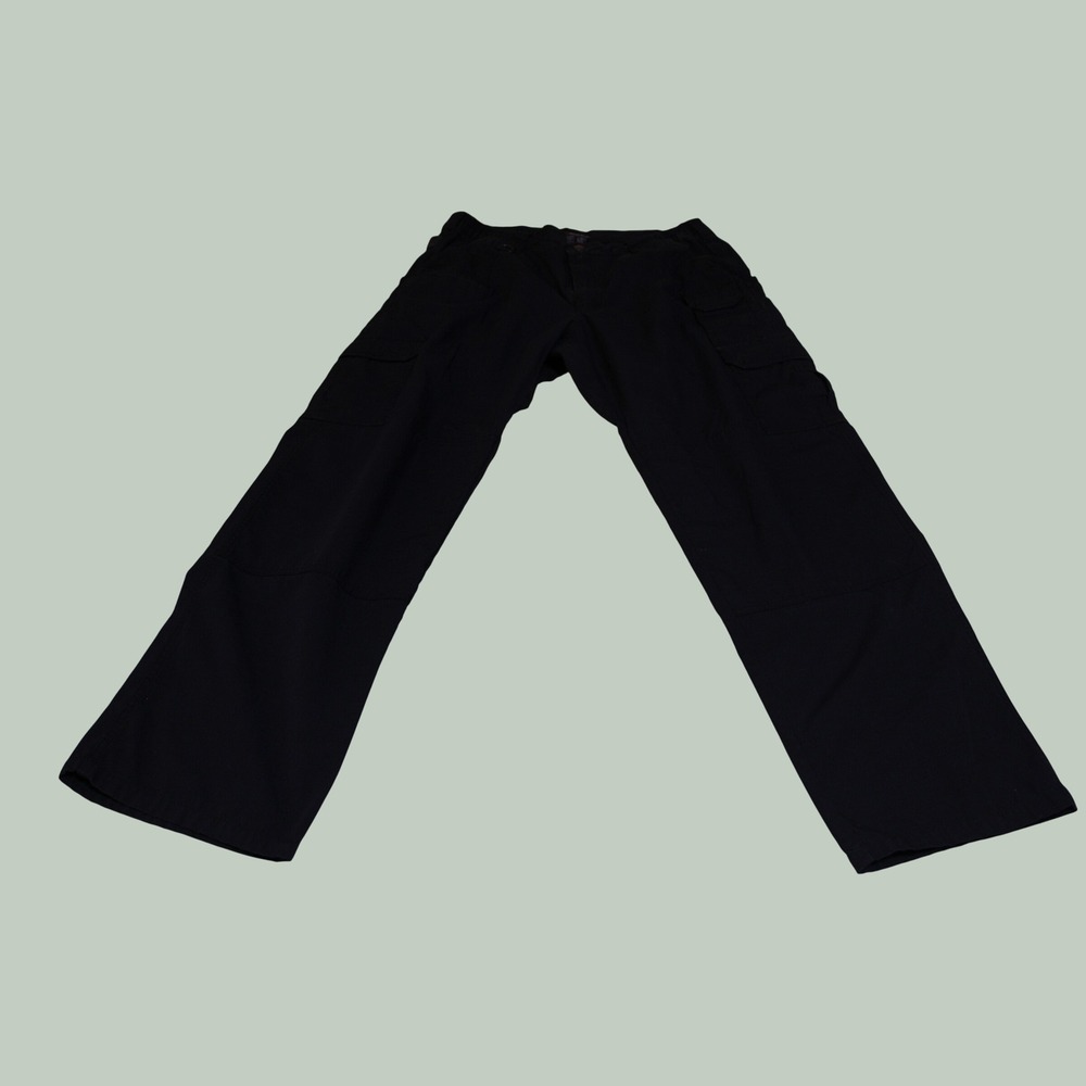 5.11 Tactical Series Mens Black Ripstop Cargo Pants 34x32 Straight Leg Utility